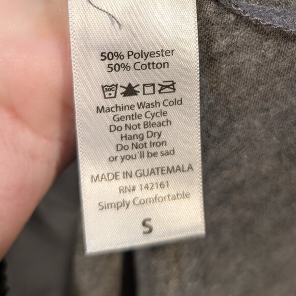 LuLaRoe CARLY Gray Short Sleeve Dress Size Small - Picture 7 of 8